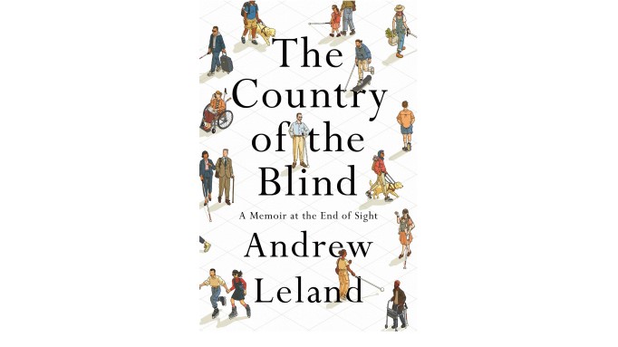 cover of The Country of the Blind showing the title in black and many blind people on a white surround